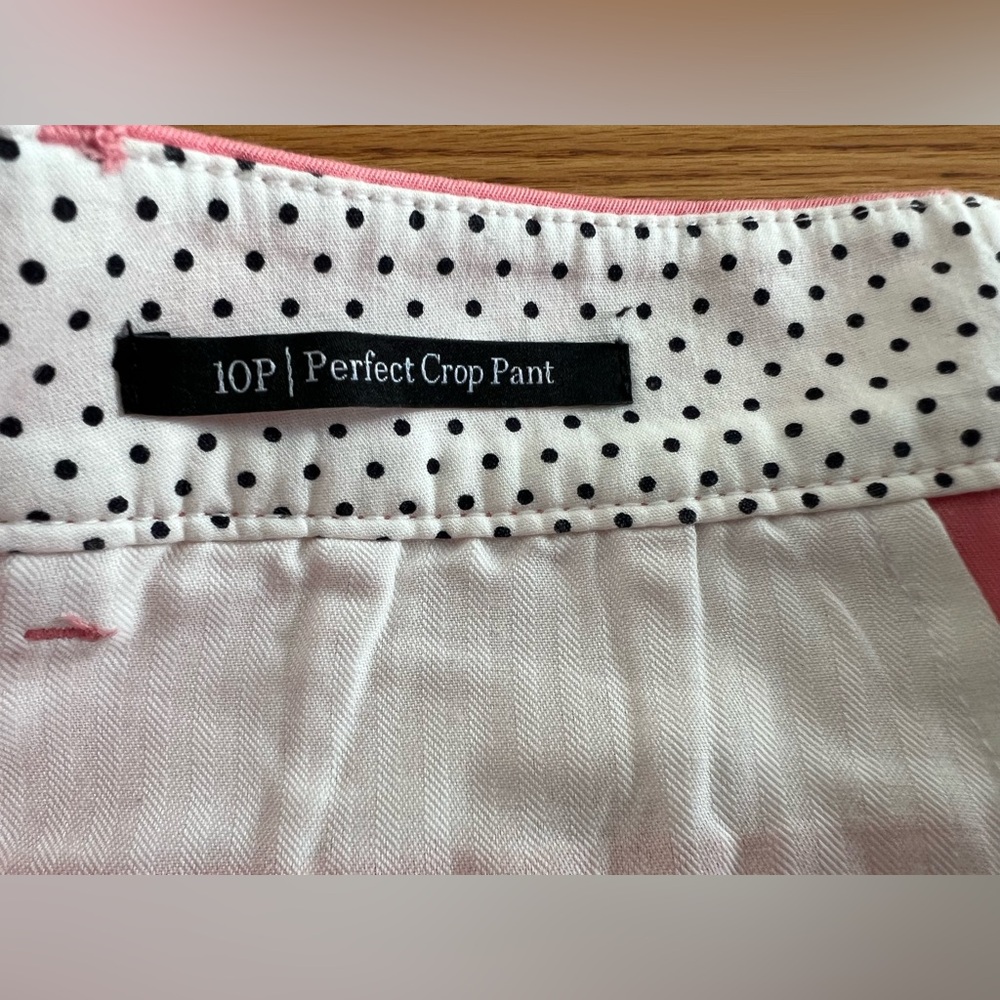 NWT Talbots Perfect Crop Pant Size 10 PETITE in Coral - Picture 3 of 6